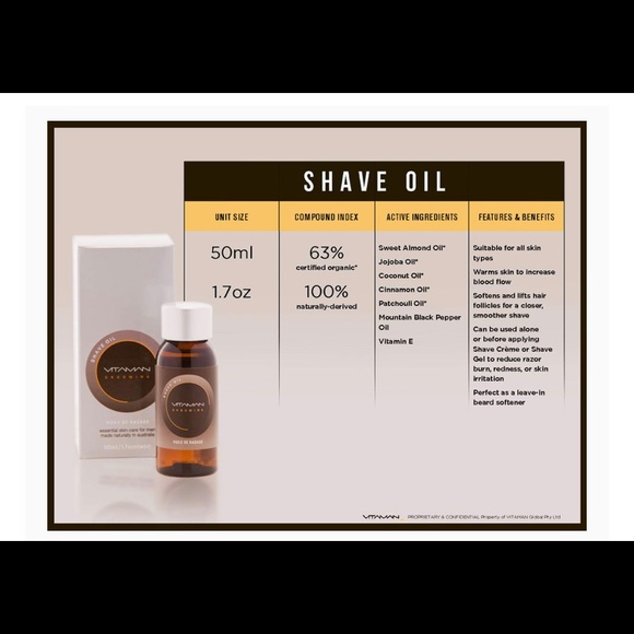 Shave oil VITAMAN Professionnal spa range - Picture 4 of 11